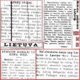 Lietuvoje prieš 100 metų – balandžio 29-oji